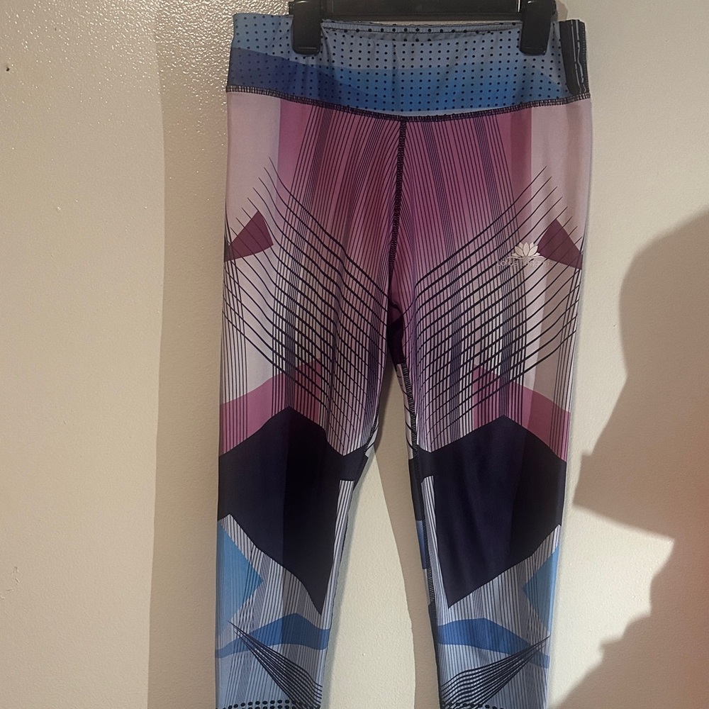 Lotus Leggings Geometric Patterned Leggings - Pink, Blue, Black